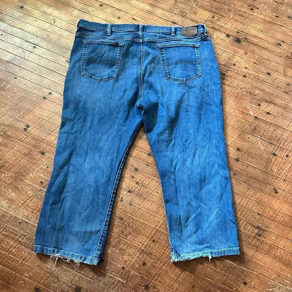 Lucky Brand relaxed straight distressed 46x24 western jeans